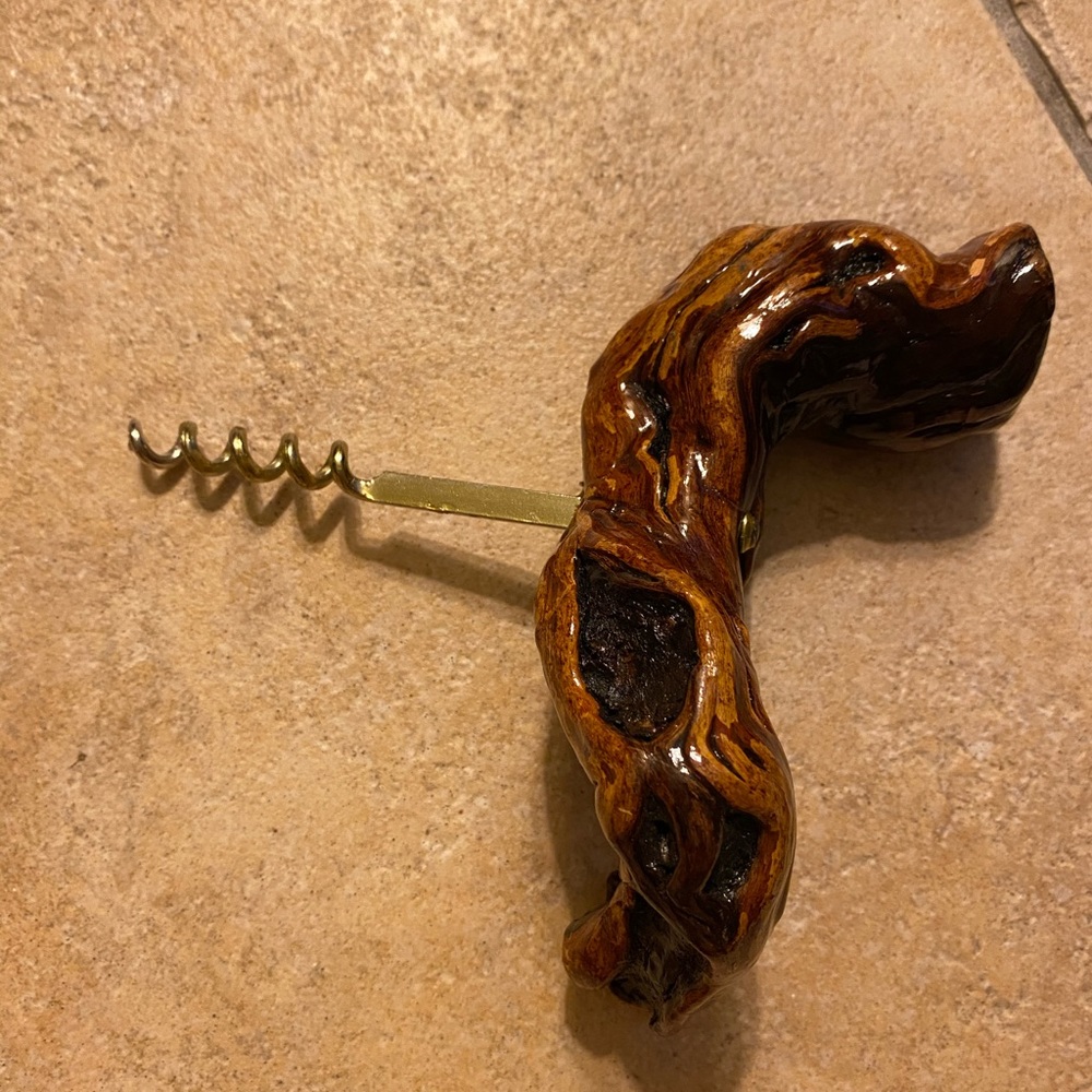 Artisan handcrafted wine bottle opener